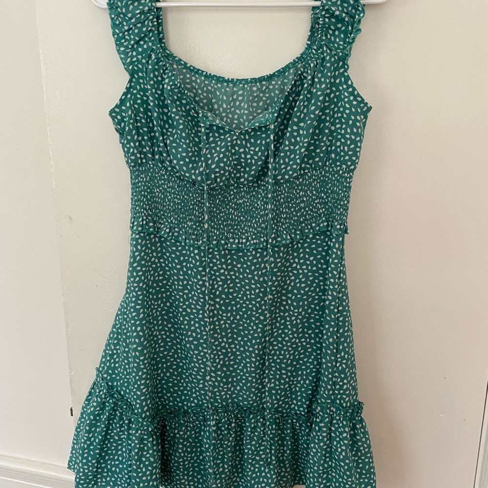 Green Polka Dot Dress